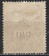 CRETE 1908 Cretan State 2 L. Violet Overprinted With Black Small ELLAS With Partial Double Overprint Vl. 52 Q MH - Crète