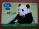 T-403 - JAPAN, Japon, Nipon, Carte Prepayee, Prepaid Card, Animal, Bear, Ours Panda - Altri & Non Classificati