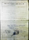 1957 REVENUE / MARCHE CONSOLARI ITALIA Su Documento Foglio Congedo - S6135 - Fiscaux