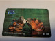 THAILAND  PREPAID CARD/ PINHOLE 108/  50 UNITS/  HIPPOPOTAMUS- SPARRING    / FINE USED    **16058** - Thailand