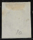 FRANCE N°10 Oblitéré - Filet Du Timbre Inférieur - 4 Belles Marges -  Sans Défaut - TTB - 1852 Luigi-Napoleone