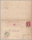 GREAT BRITAIN - LEEWARD ISLANDS - 1894 1d+1d QV Postal Stationery Card With Paid Reply - Antigua To Ulm, Germany - Cartas & Documentos