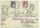 ROMANIA 2LEI ENTIER CARTE POSTALA +3L+1L CEOLA ORAD 1930 TO FRANCE - Covers & Documents