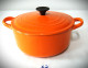 E2 Ancienne Casserole - Le Creuset - Ornage Vintage - Cocotte Marmitte - Casseroles