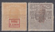 ⁕ Romania 1917 - 1918 Rumänien WWI ⁕ German Occupation "Gültig 9. Armee" Revenue Fiscal Tax Timbru 10 Bani ⁕ 2v MNH & MH - Occupations