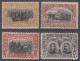 ⁕ Romania 1906 ⁕ 40th Anniversary Of Regency CARL I Mi. 187,188,190,191 ⁕ 4v MH - Ongebruikt