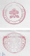 Vatican 2000/2004 2 Cover Meter Stamp Slogan Pontifical Council For The Family Pontificium Consilium Pro Familia - Cartas & Documentos