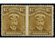 * RHODESIA. 1919. 1 1/2 P. Brown-ochre. Imperforate Between, Horizontal Pair. SCARCE. Yv. 41 Var. SG.197a. Stanley Gibbo - Autres & Non Classés