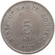 NORTH BORNEO 5 CENTS 1921 George V. (1910-1936) #t024 0247 - Colonies