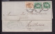 DDFF 523 - Lettre TP 28 Et 30 X 2 ANVERS 1878 Vers MULHOUSE - Marque D'échange Belge ALLEMAGNE Ambt BRUX-ARLON - Grenzübergangsstellen