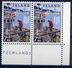 ICELAND 1963 Freedom From Hunger 7.50 Kr With Constant Variety In Pair With Normal, MNH / **.  Facit 408v - Geschnittene, Druckproben Und Abarten