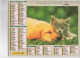 CALENDRIER ANNEE 2000, COMPLET, CHIEN ET CHATON, CHATONS ET POISSON   REF 13769 - Groot Formaat: 1991-00