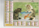 CALENDRIER ANNEE 2000, COMPLET, CHIEN ET CHATON, CHATONS ET POISSON   REF 13769 - Groot Formaat: 1991-00