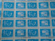 ZA484.16 ROMANIA   Sheet With   100 Stamps 5b  PORTO  Postage Due - Cancel Bucuresti    1974 - Autres & Non Classés