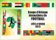 NIGER 2023 - STATIONERY CARD - FOOTBALL AFRICA CUP OF NATIONS COUPE D'AFRIQUE COTE D'IVOIRE - FLAGS ALGERIA ALGERIE - Fußball-Afrikameisterschaft