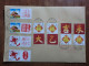 China. 2 Rare Full Set On Registered Envelope - Lettres & Documents