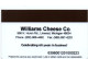 Fromage Williams Cheese Co - Carte Magnétique Fidélité USA États-Unis  Card  (R 864) - Cartes Magnétiques