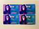 Mint USA UNITED STATES America ACMI Prepaid Telecard Phonecard, Endangered Species Series Chimpanzee,Set Of 4 Mint Cards - Autres & Non Classés