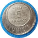 Monnaie Tunisie - 1954 (1373) - 5 Francs Muhammad Al-Amin Protectorat Français - Tunesien