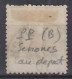 TIMBRE ALSACE LORRAINE N° 5 CACHET MARIAKIRCH + CACHET BLEU PP AU DEPART - Used Stamps