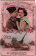 FANTAISIE - Couple - Amour - L'amour Est Le Plus Fort ! - Militaire - Chars - Carte Postale Ancienne - Other & Unclassified