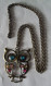 HIBOU Porte-bonheur Avec Chaîne - Vintage - Pendentifs