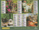 CALENDRIER ANNEE 2003, COMPLET, MULTIVUE, CHIOTS CHATONS COULEUR  REF 13862 - Grand Format : 2001-...