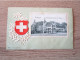 CPA FANTAISIE GAUFFREE  SUISSE ZOFINGEN PLACE BLASON SUISSE EDELWEISS - Zofingue