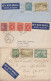 CANADA - 1948/1949 - 3 ENVELOPPES Par AVION De EDMONTON/VANCOUVER/CORNWALL => NICE - Brieven En Documenten