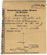 1863, " Mosbach " Selt. Reiseschein " Postomnibus" A 8055 - Lettres & Documents