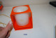 Delcampe - C308 Lampe Cube Orange Stella - Vintage 1970 - Art Deco - Art Nouveau / Art Déco