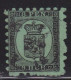 FINLAND : 1866 Wappen In Finnischen Währung Durchstich A 8 Pen Schwarz Auf Grün Michel 6 A - Used Stamps