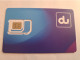 UNITED ARAB EMIRATES / SIM GSM CARD/ - United Arab Emirates-G.S.M CARD- Tourist SIM  ** 16143** - Ver. Arab. Emirate