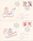 POST PRAGA 19778   2 COVERS FDC  CIRCULATED 1977 Tchécoslovaquie - Cartas & Documentos