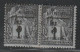 GUADELOUPE - N°6 * En Paire (1889) 5c Sur 1c Noir - Gebraucht