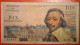 Banknote 10 Francs France 1961 - 10 NF 1959-1963 ''Richelieu''