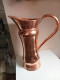 Delcampe - Broc A Eau En Cuivre Ancien Hauteur 36 Cm - Art Nouveau / Art Deco