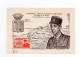 !!! FEZZAN, CARTE MAXIMUM COLONEL D'ORNANO, CACHET DE SHEBHA DU 11/1/1950 - Lettres & Documents