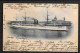 POSTCARD WITH VIEW OF MARSEILLE WITH S/S "YARRA" FOR SHANGHAI - CHINA, FRENCH OFFICE STAMP AND LOCAL SHANGHAI STAMP, 190 - Brieven En Documenten