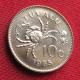 Tuvalu 10 Cents 1985 Crab  UNC - Tuvalu