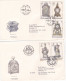 THE CLOCK MUSEUM  1979 COVERS 2  FDC  CIRCULATED  Tchécoslovaquie - Covers & Documents
