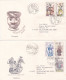 THE MUSIC 1978 COVERS 2 FDC CIRCULATED Tchécoslovaquie - Brieven En Documenten