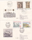 THE PAINTING 1978 COVERS 2 FDC CIRCULATED Tchécoslovaquie - Briefe U. Dokumente