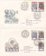 ARCHITECTURE 1978 COVERS 2 FDC CIRCULATED Tchécoslovaquie - Covers & Documents