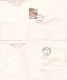 GLAZIERS 1977 COVERS 2 FDC CIRCULATED Tchécoslovaquie - Lettres & Documents