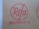 D200350Red  Meter Stamp Cut- EMA - Freistempel  -1970  RIFA  Bromma 11  -Sweden  Sundbyberg -Electro - Automatenmarken [ATM]