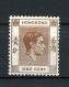 H-K  Yv. N° 140 SG N°140  *  1c Brun George VI Cote 1 Euro BE  2 Scans - Ungebraucht