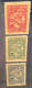 WITH CERT: PRC Northeast China 1949 VERY RARE ORIGINAL PRINTING Set“trade Union Congress”Mi.155-157mint (province - Nuevos