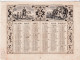 ALMANACH 1857 CALENDRIER 2 SEMESTRIELS Allégorie De La Vie  Imp.  Dubois -Trianon (2024 JAN. ABL) - Big : ...-1900