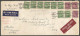 Delcampe - 1949 St Regis Hotel Cover Special Delivery 17c War Multi Franking Winnipeg Manitoba - Postal History